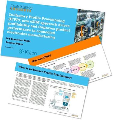 Transforma Insights 研究发现工厂内码号配置(IFPP) 在简化互联产品的 SIM 管理方面发挥着关键作用