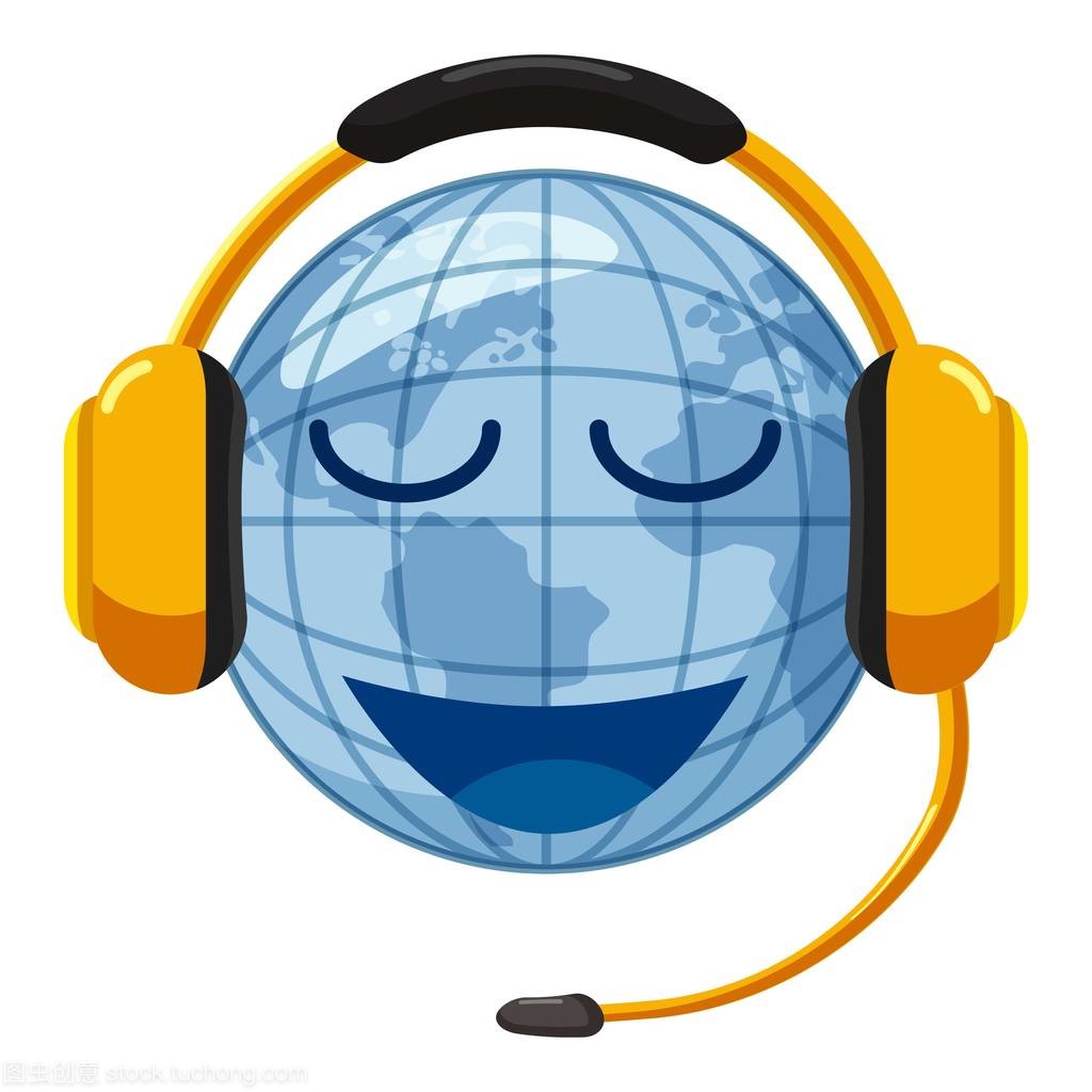 翻译世界图标,卡通风格